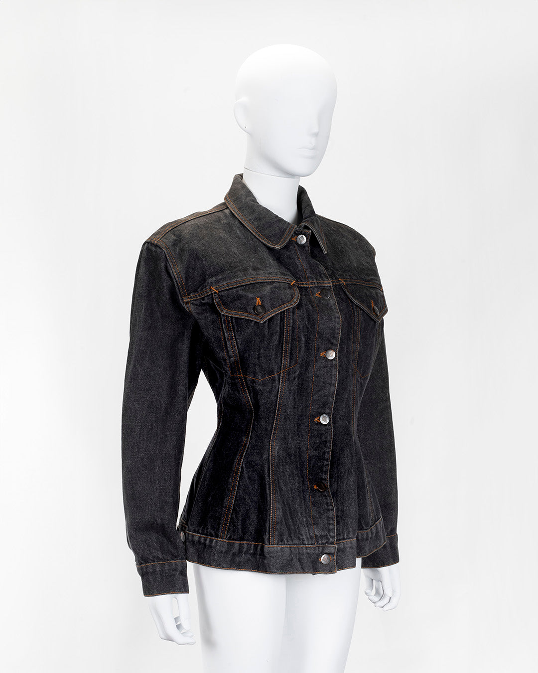 Jean Paul Gaultier Corset Denim Jacket Vintage 80s