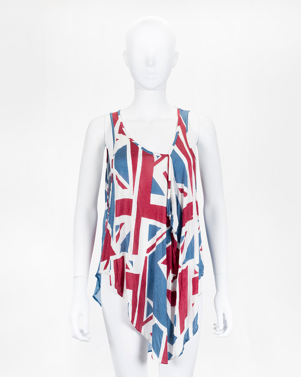 Vintage Topshop Union Jack Draped Top (2010s Icon!)