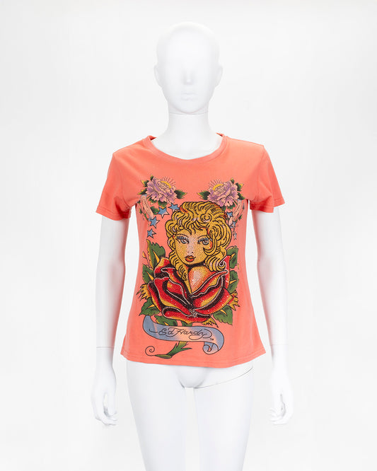 Ed Hardy Rhinestone T-Shirt