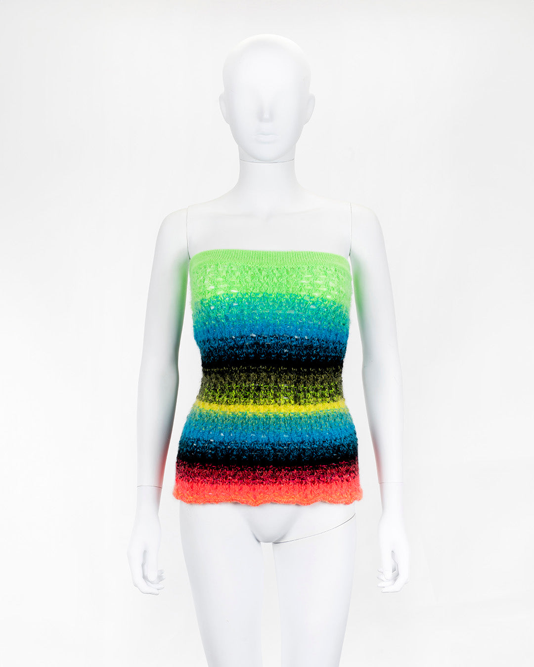 AGR Lace Mohair Colour Knit Top / Skirt