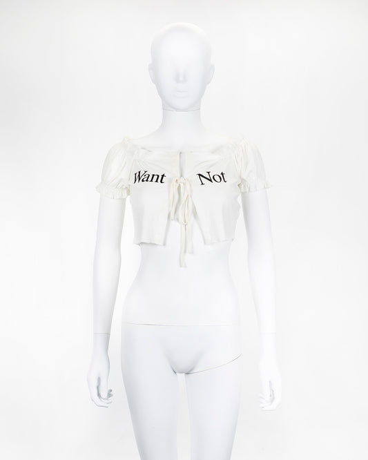 Praying 'Want Not' Crop Top