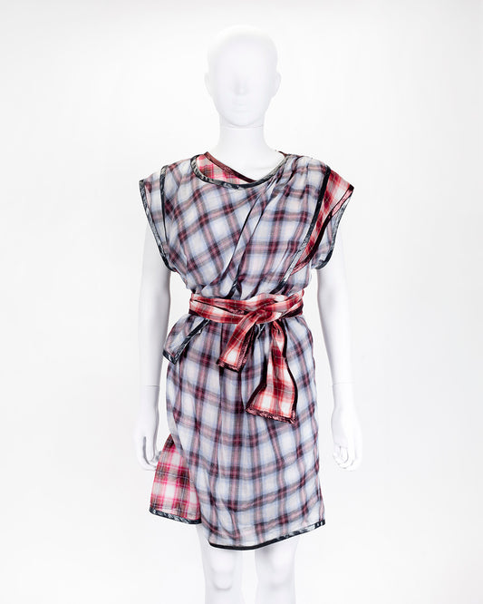 Marc Jacobs Checked Mini Dress Layered