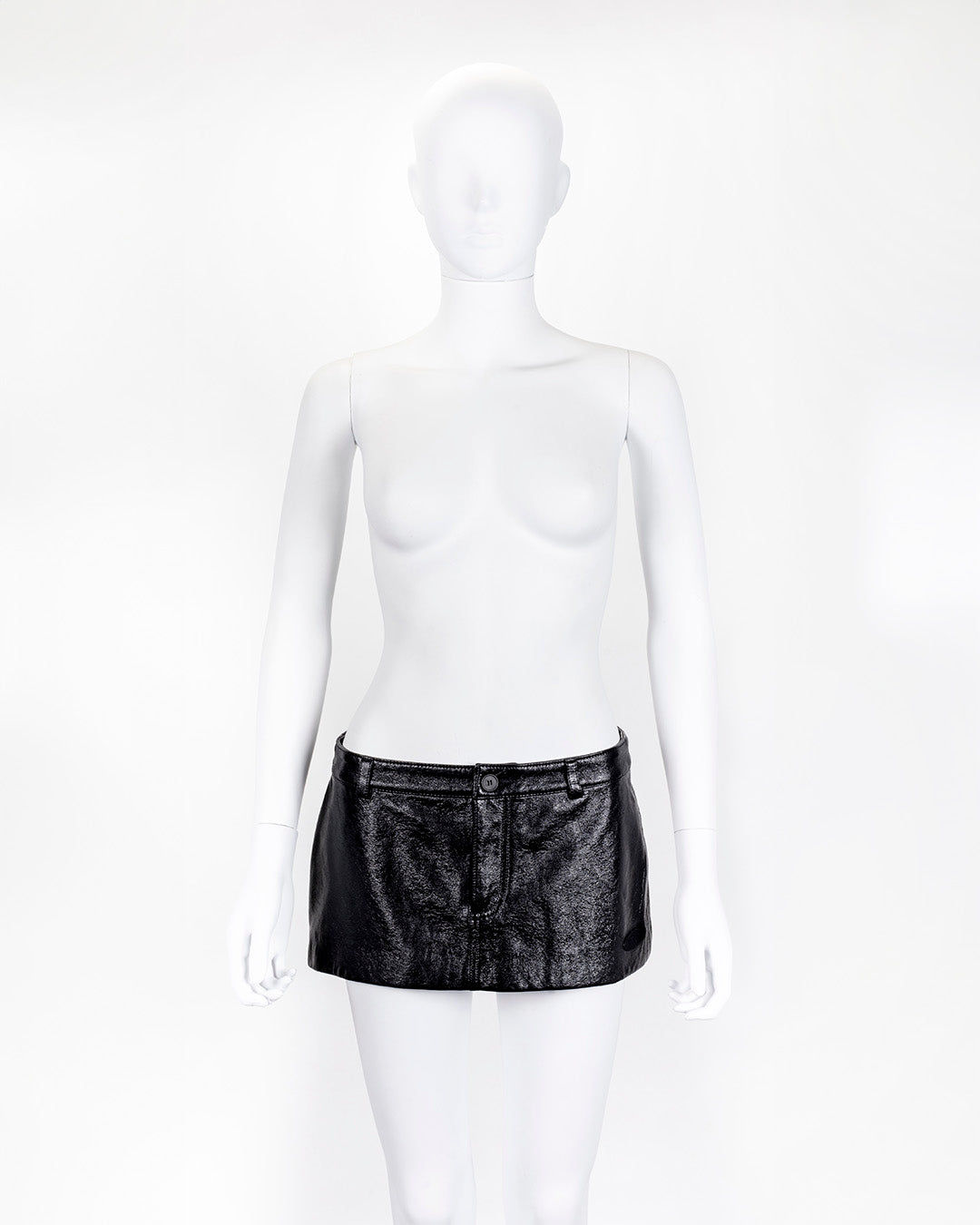 MCQ Black Rina Sawayama Edition Micro Mini Skirt