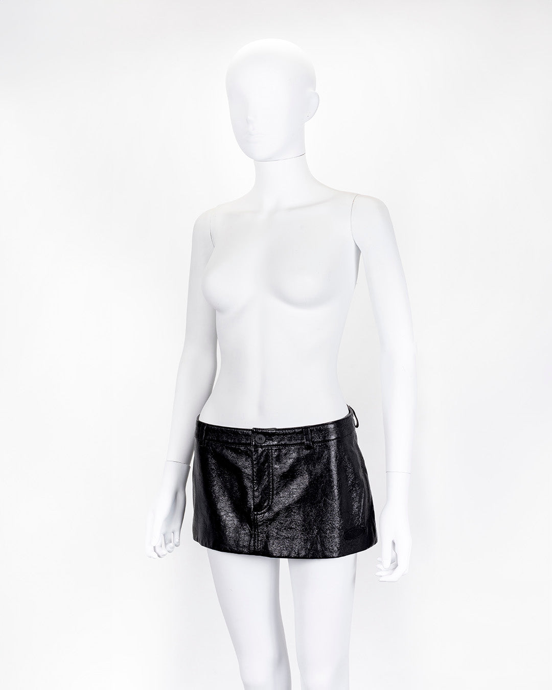 MCQ Black Rina Sawayama Edition Micro Mini Skirt