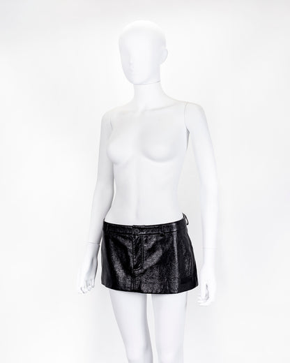 MCQ Black Rina Sawayama Edition Micro Mini Skirt