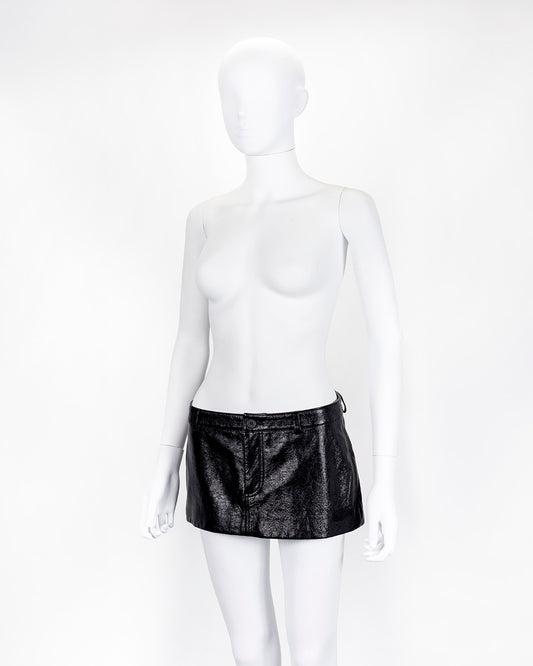 MCQ Black Rina Sawayama Edition Micro Mini Skirt