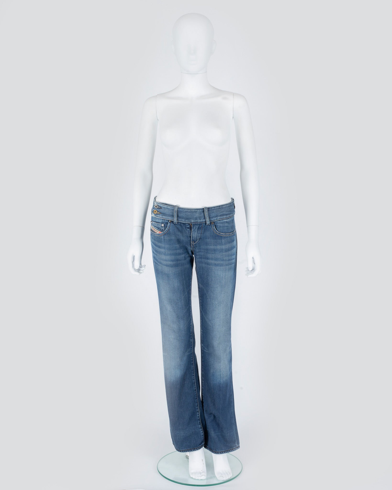 Diesel Low Rise Jeans Y2K Belt Detail