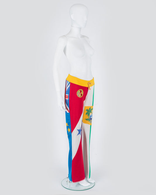 Vintage Deconstrcted Flag Tracksuit Bottoms