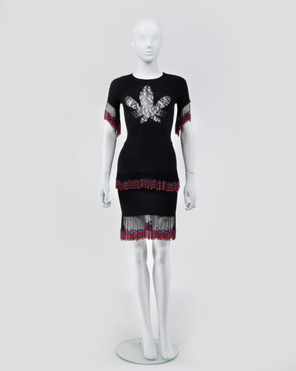 Sinead Gorey Beaded Top Stretch Material