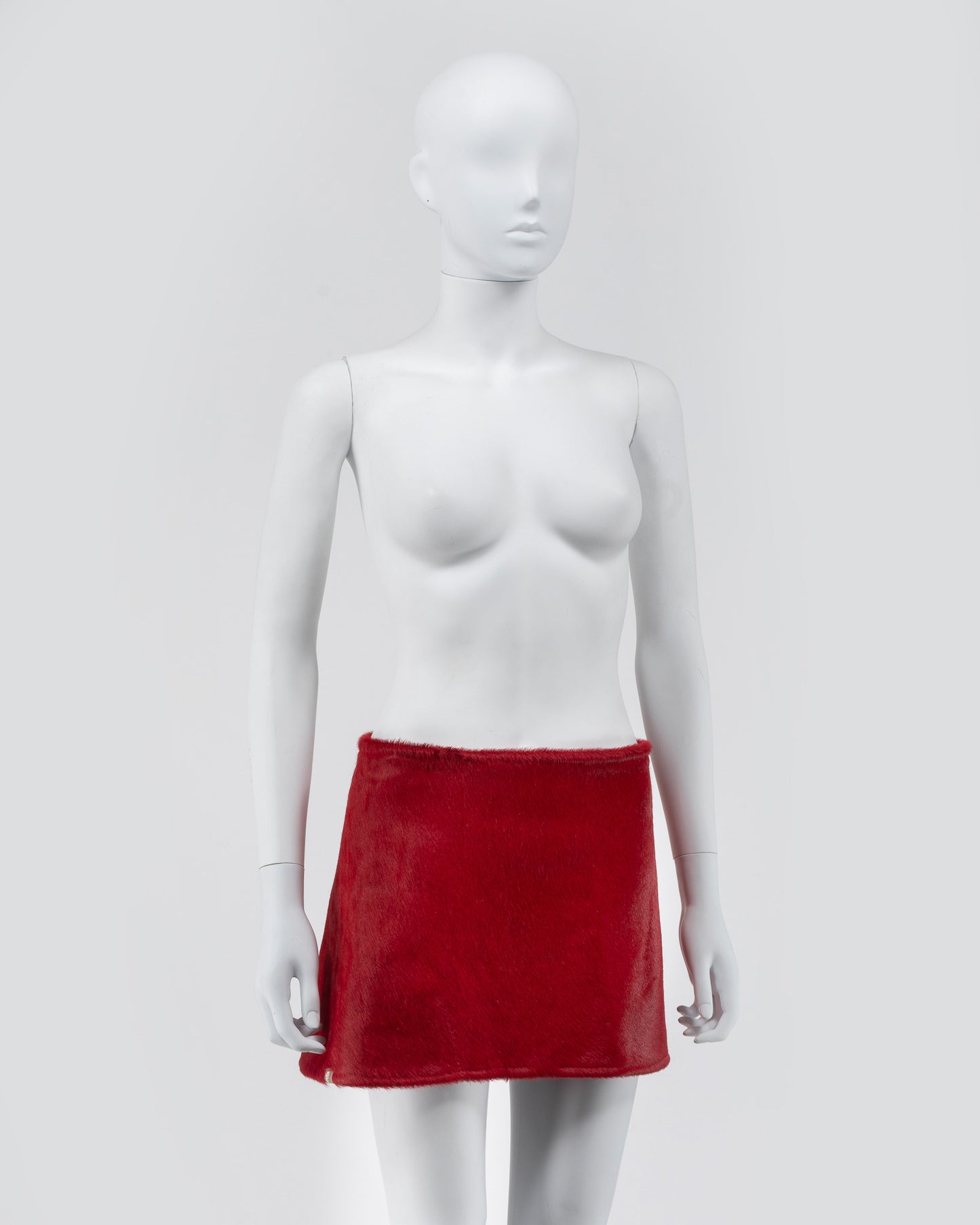 Rife & Stride Red Cow Hide Skirt