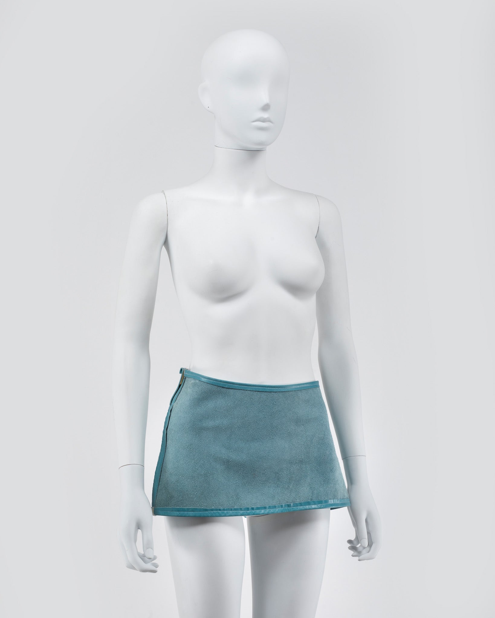 Rife & Stride Baby Blue Cow Hide Skirt