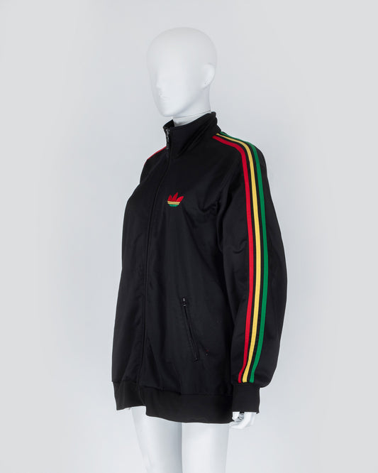 Adidas Vintage Rasta Red Gold and Green Zip Up Jacket