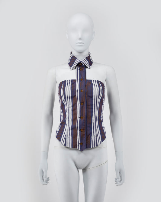 Vivienne Westwood 90's Corset Deconstructed Shirt