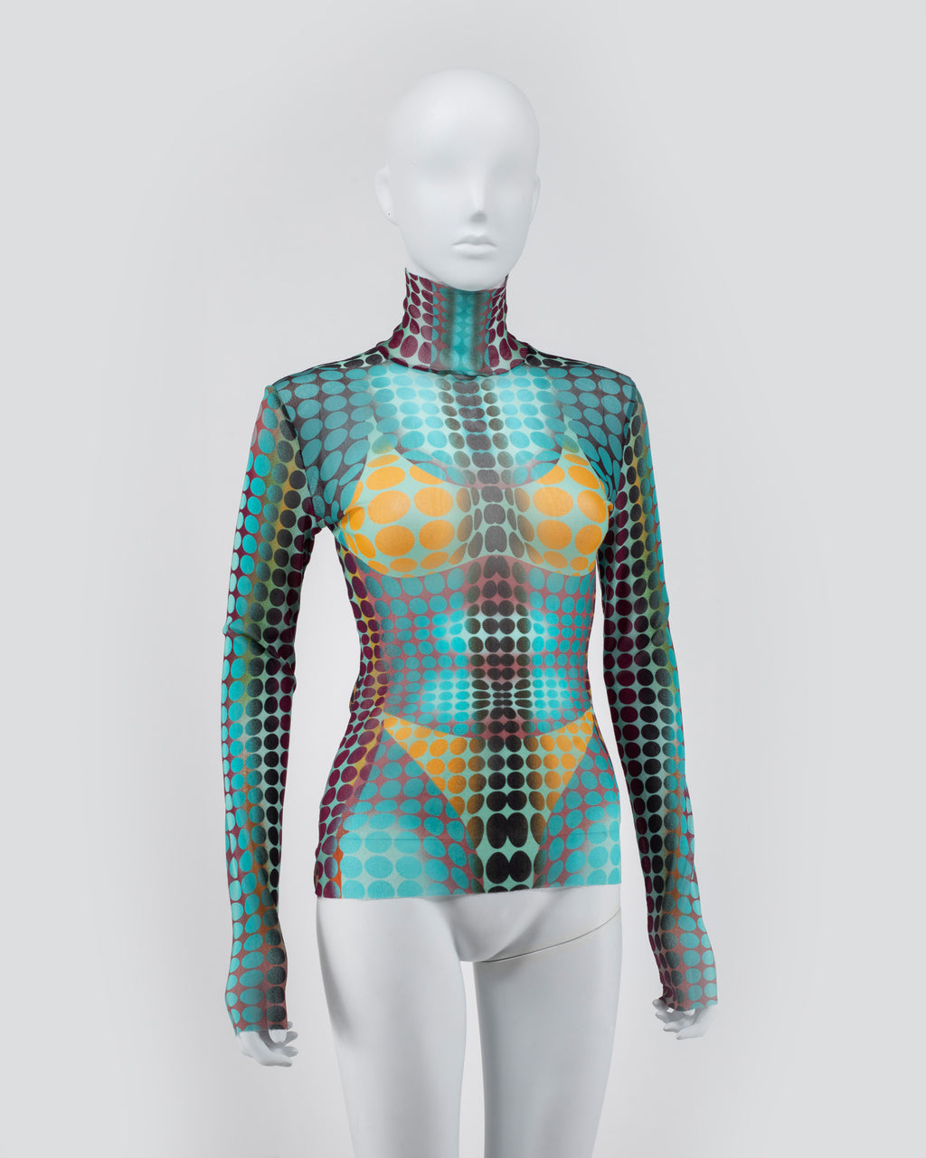 Jean Paul Gaultier Dot Mesh Top 'Cyber'
