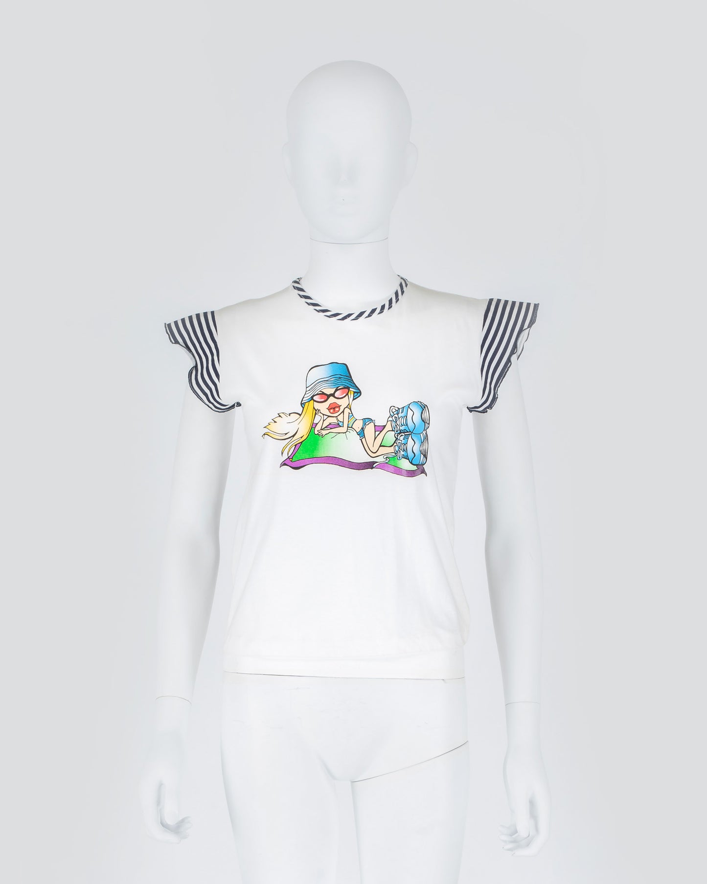 Dead-stock Y2K Baby Tee with Brats Style Character