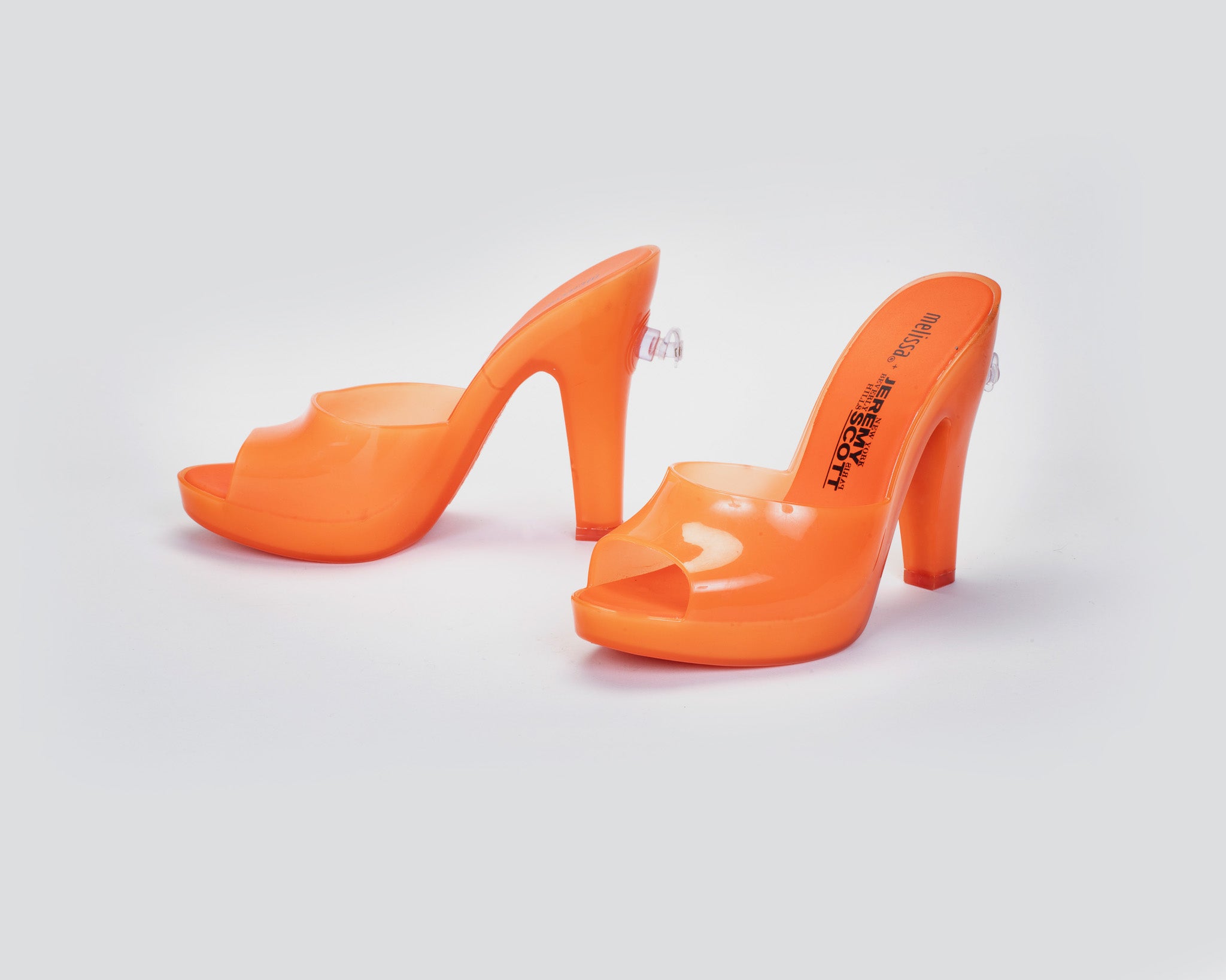 Jeremy Scott X Melissa Orange Inflatable Heels