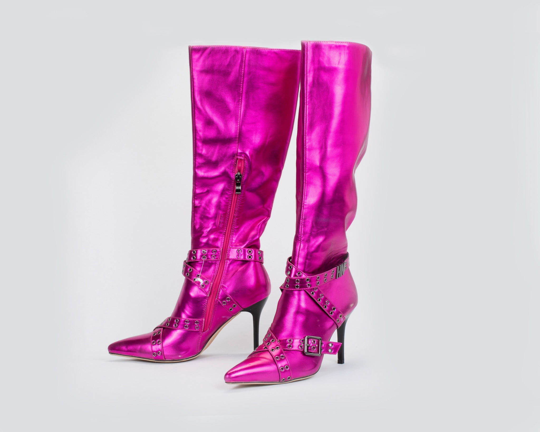 NiiHai Pink Boots Buckles
