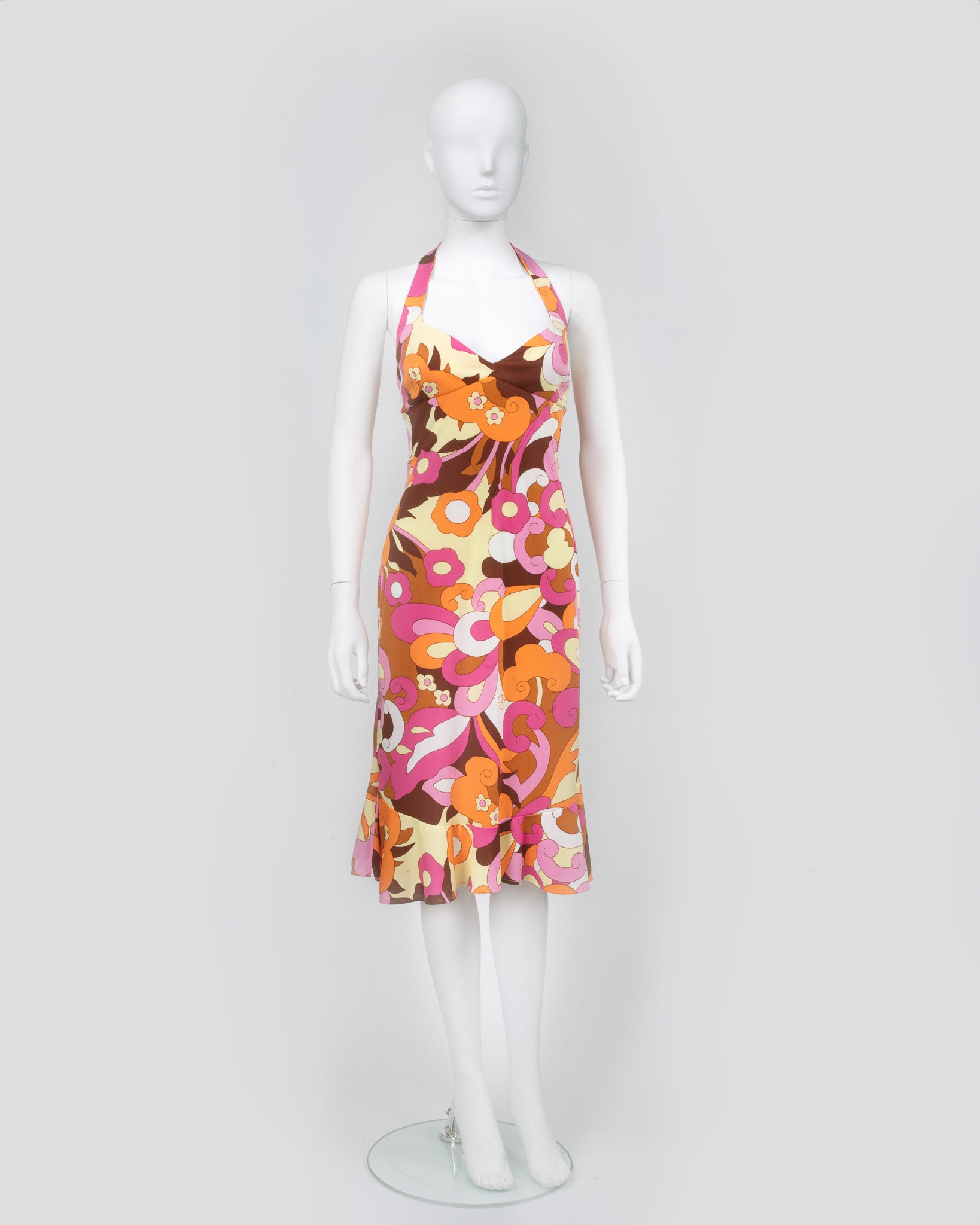D&G 70s Print Dress L