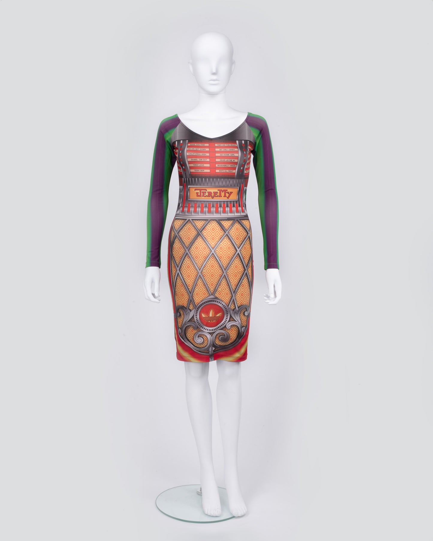 Adidas Original x Jeremy Scott Jukebox Printed Dress