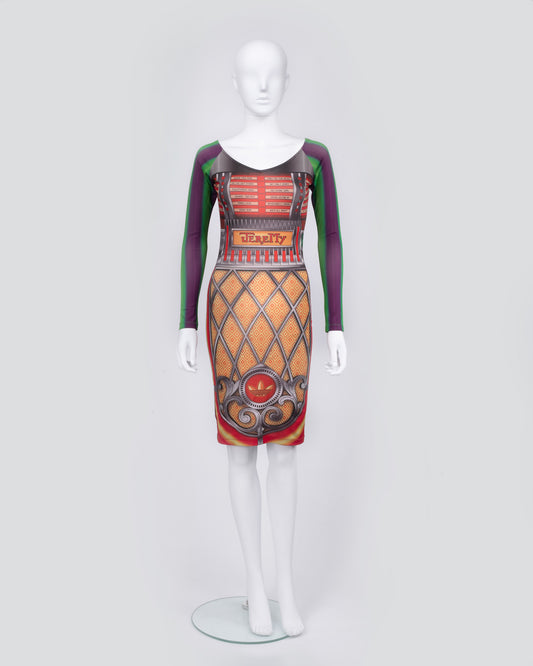 Adidas Original x Jeremy Scott Jukebox Printed Dress