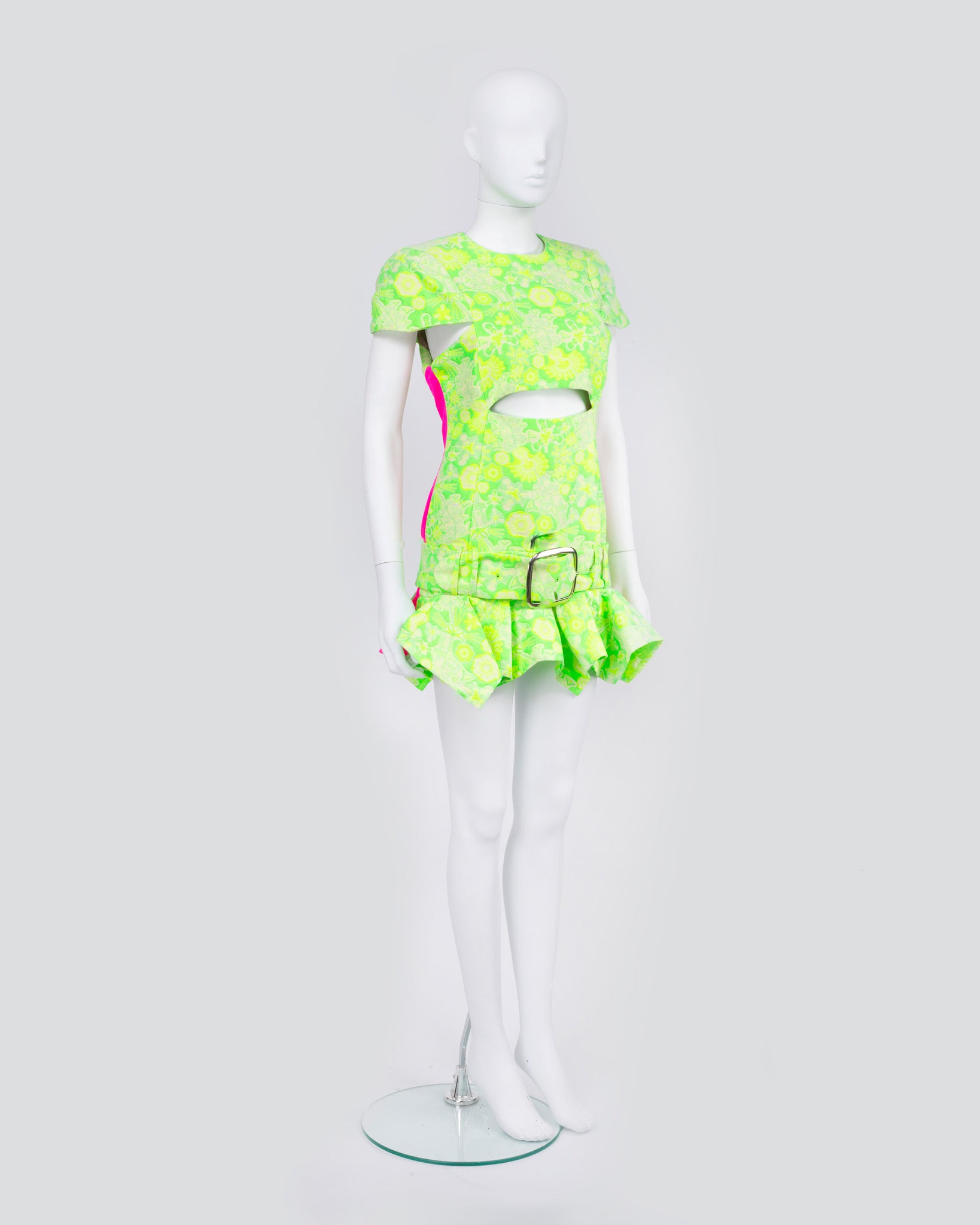 Charles Jeffrey LoverBoy Green Print Dress