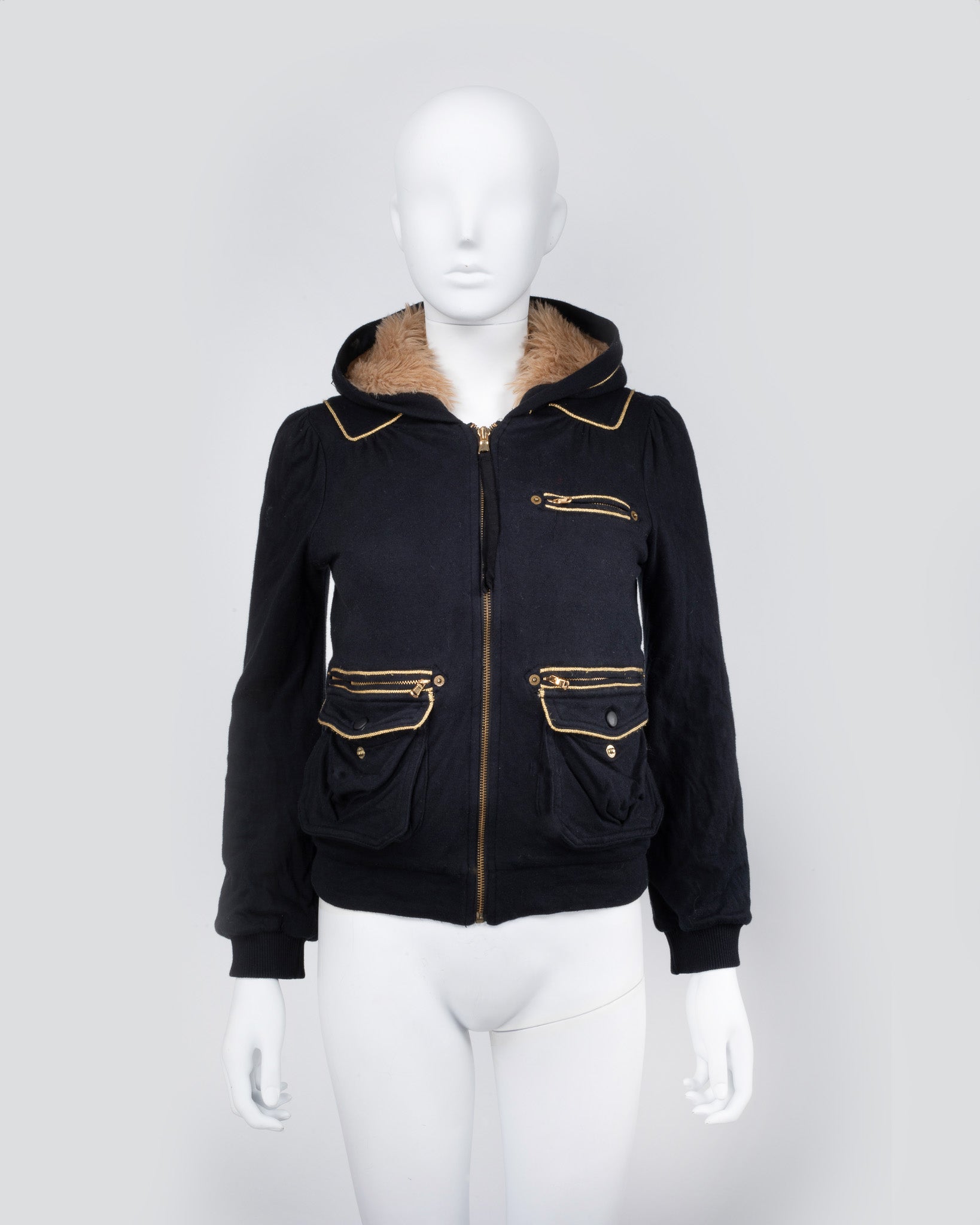 Marc by Marc Jacobs Hoody Black Fur