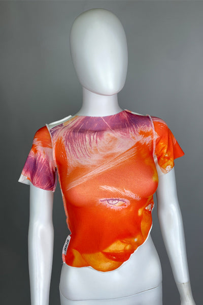 1XBLUE Graphic Mesh Top (XS)