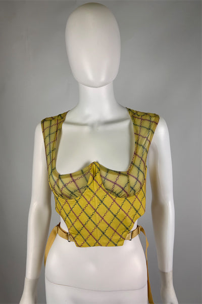 KNWLS Corset Top Yellow