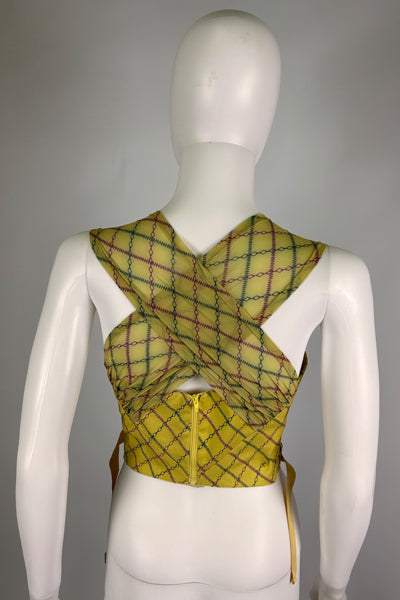 KNWLS Corset Top Yellow