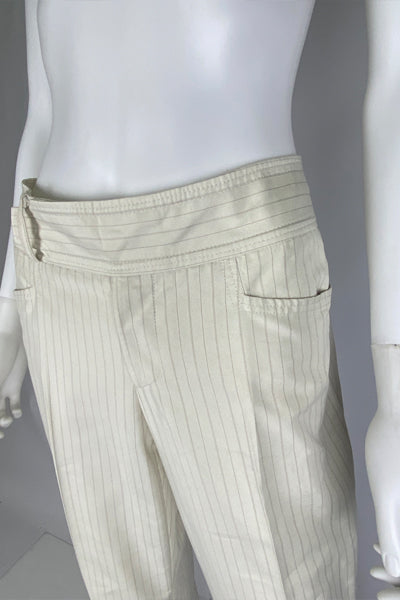 Gucci 'Tom Ford' Pinstripe Low Rise Tailored Trousers