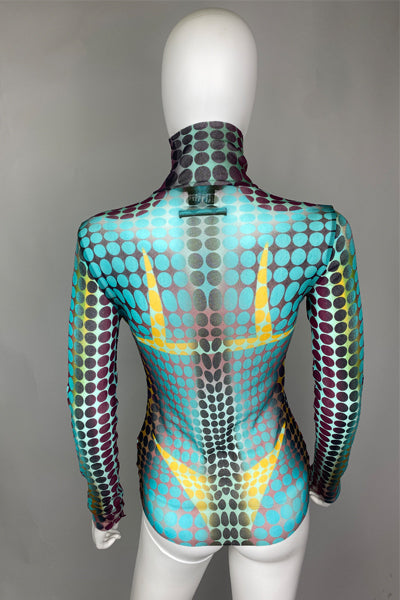 Jean Paul Gaultier Dot Mesh Top 'Cyber'