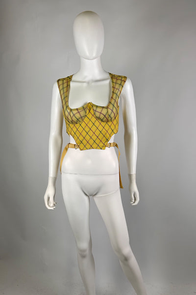 KNWLS Corset Top Yellow
