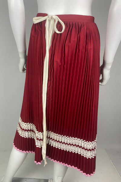 Pleated Folk Skirt (Chopova Inspired)
