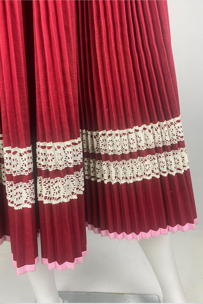 Pleated Folk Skirt (Chopova Inspired)