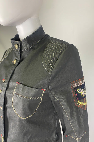 Unique Vintage two-piece set jacket and cropped trousers