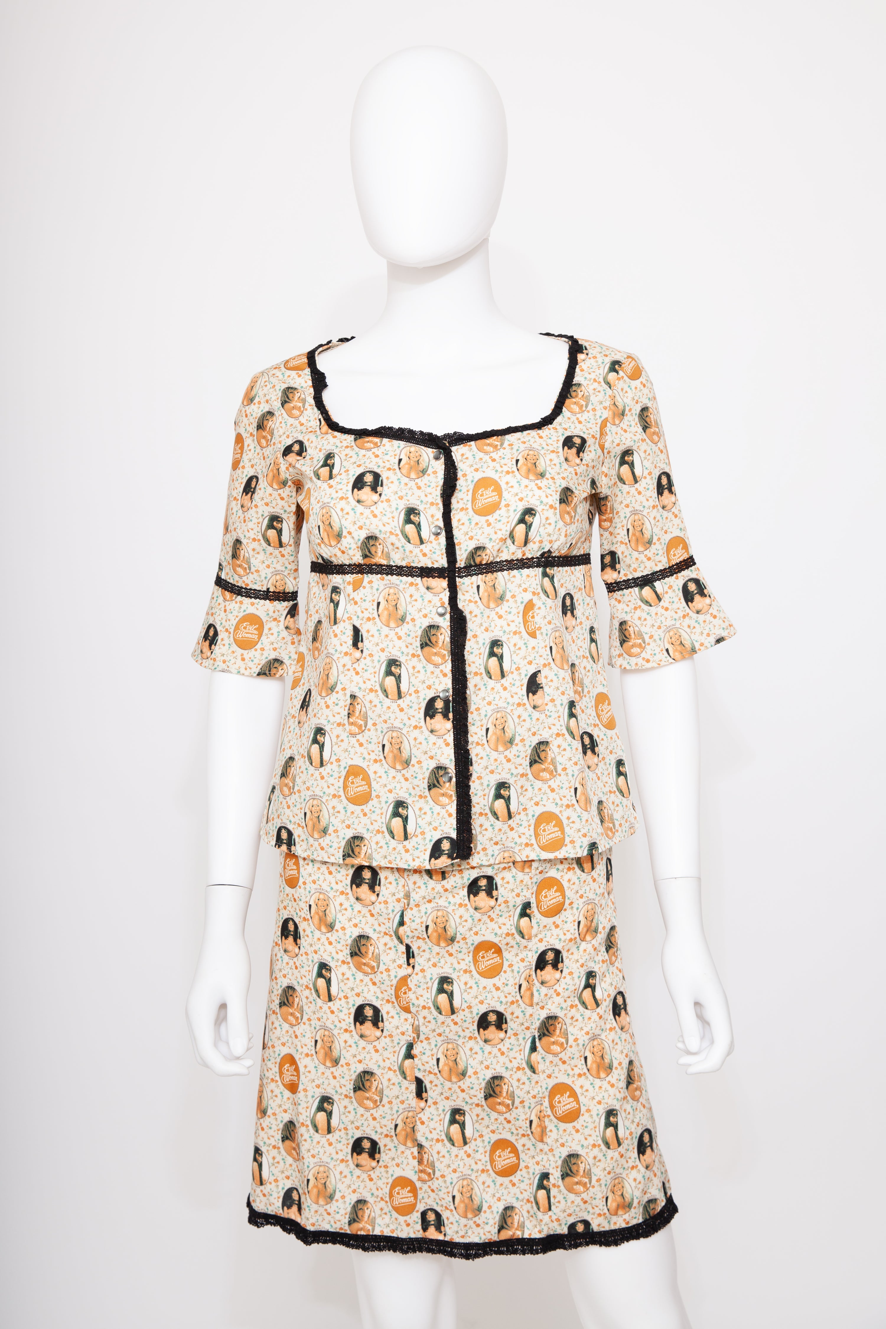 Hysteric Glamour Evil Woman Skirt & Top Set