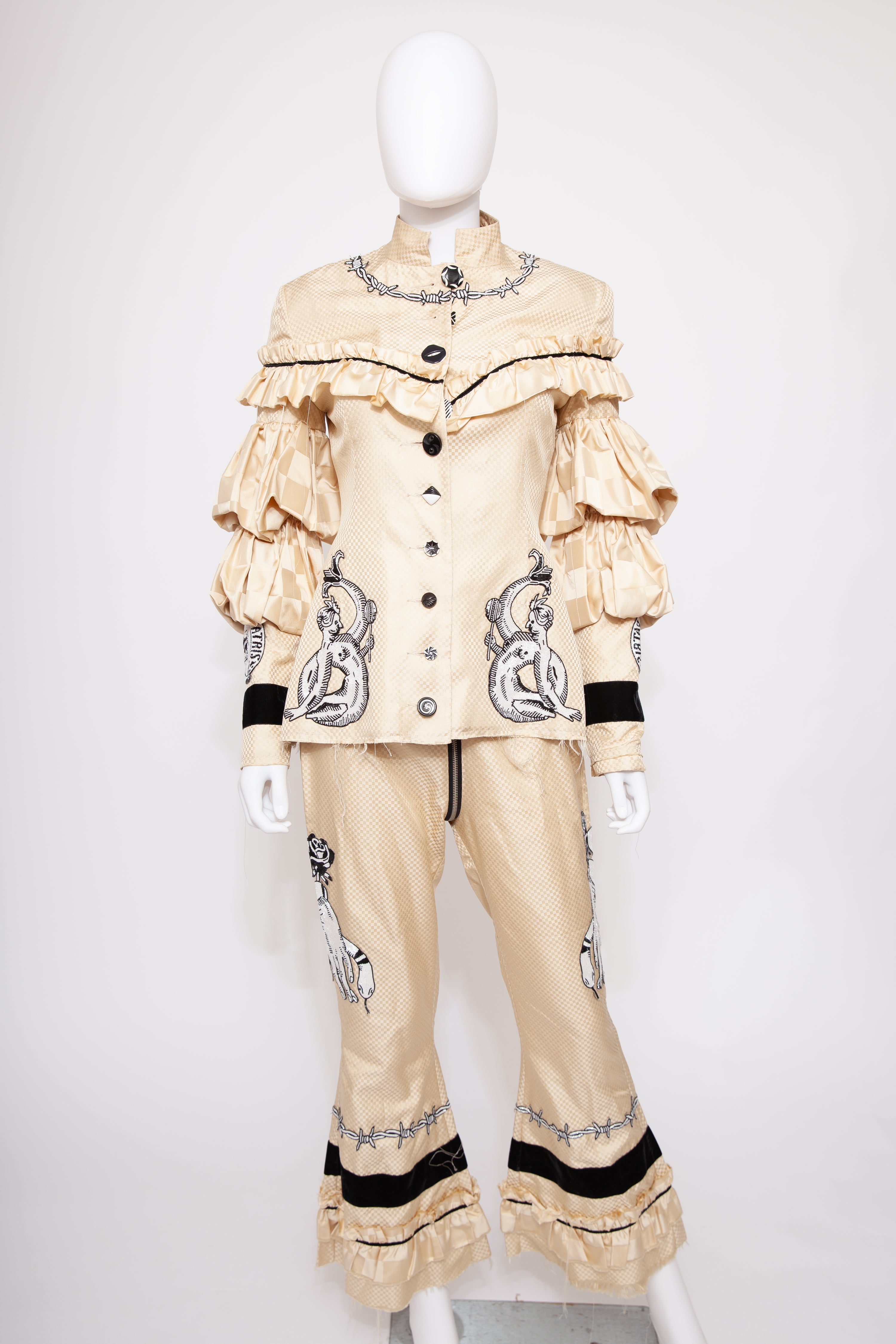 Dilara Findikoglu Trouser Suit with embroidery details