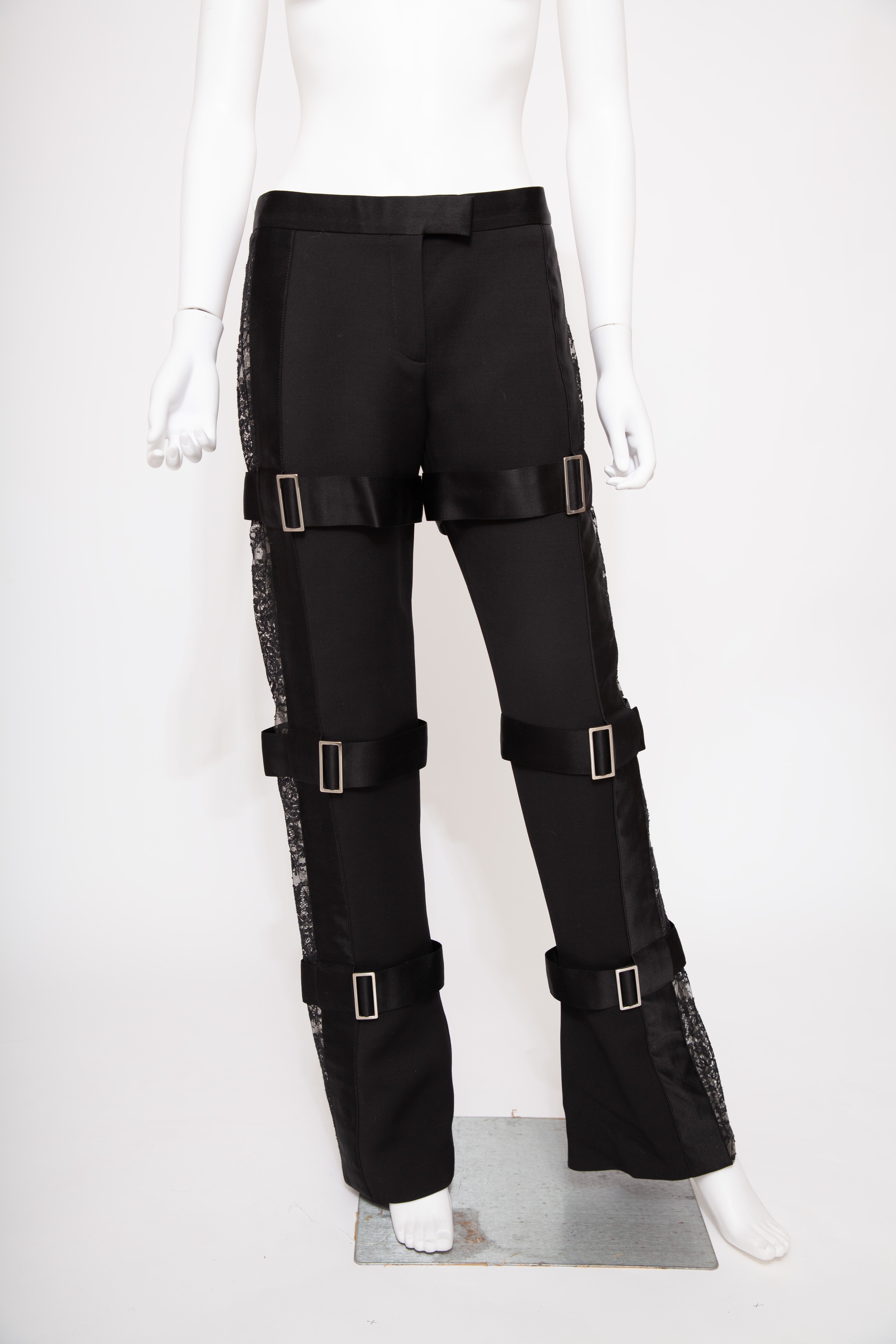Alexander McQueen Bondage-Style Tailored Trousers