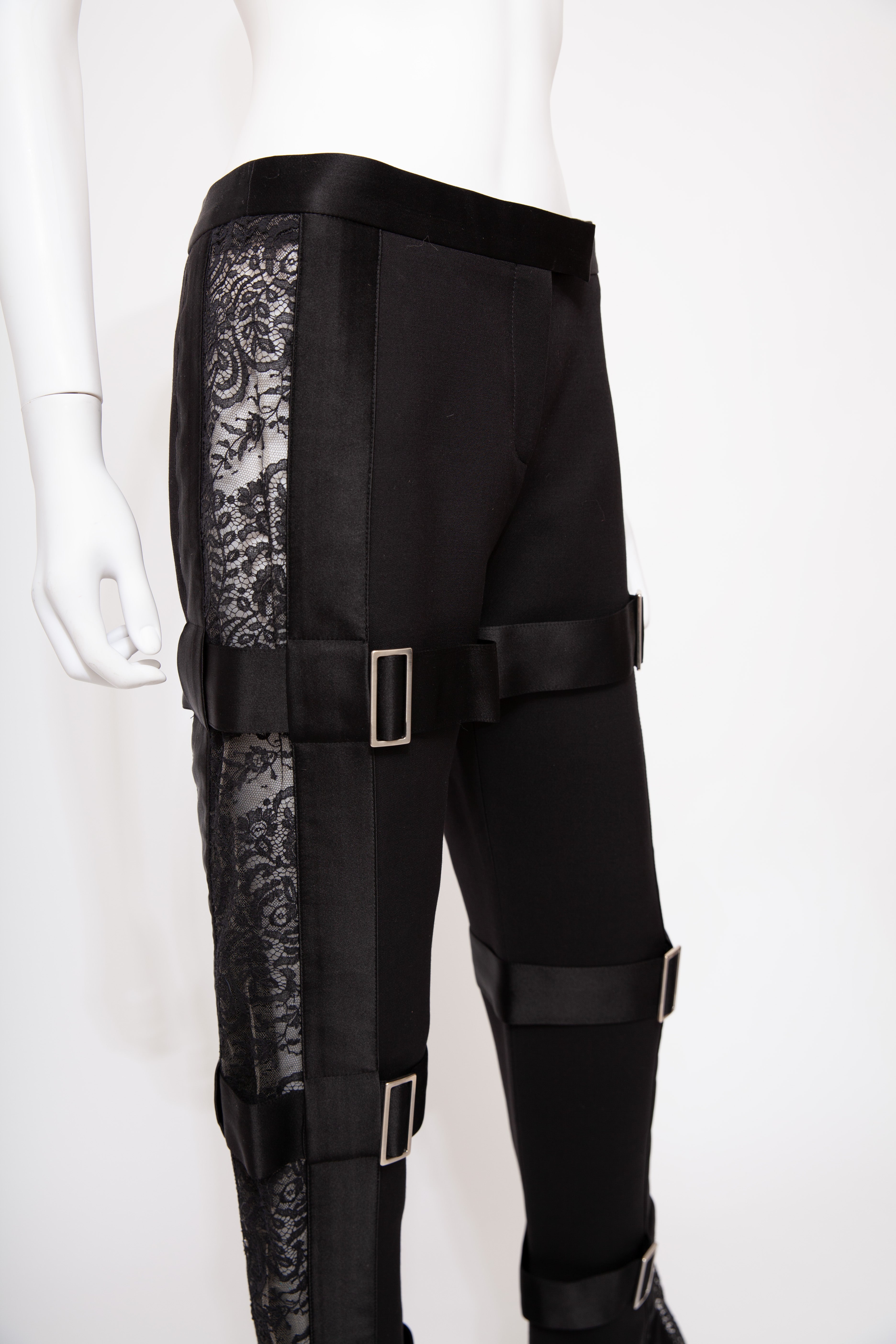 Alexander McQueen Bondage-Style Tailored Trousers