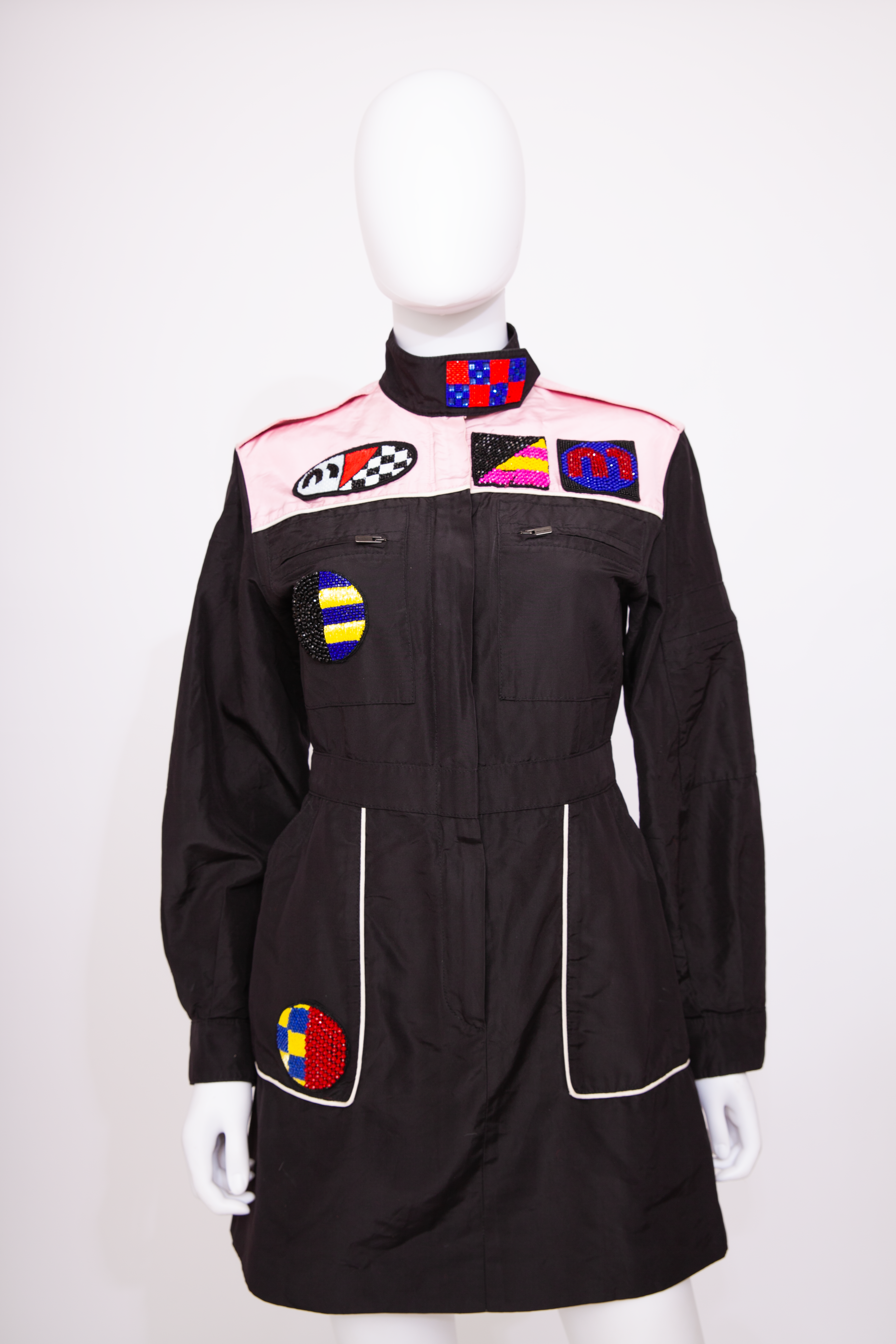 Miu Miu Beaded Racing Suit Style Dress 2017 – Azura Archive