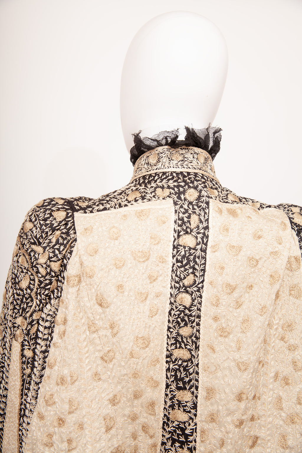Alexander McQueen 2002 Embroidered Cape Runway