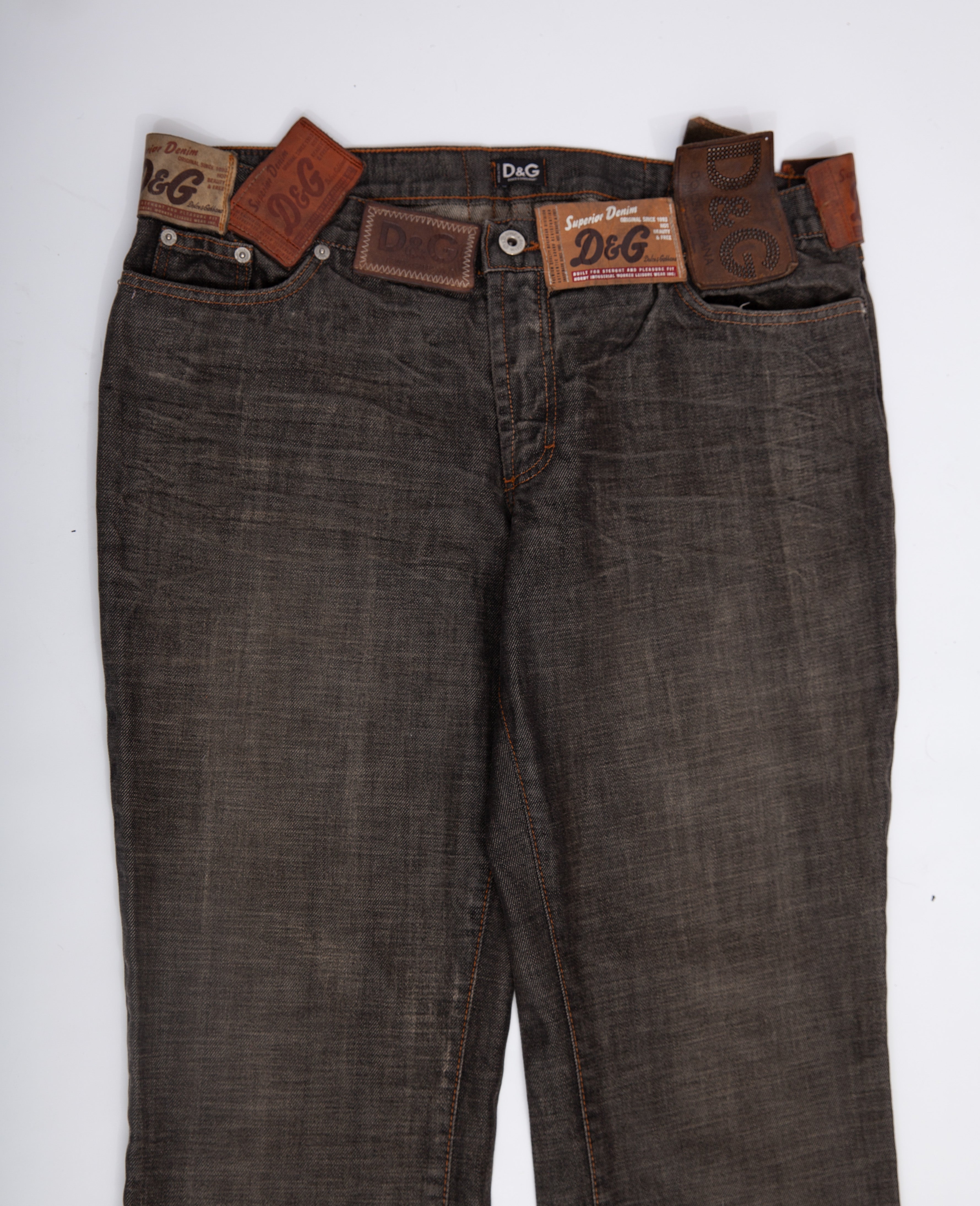Dolce & Gabbana D&G “10 Tags” Raw Grey Denim Jeans
