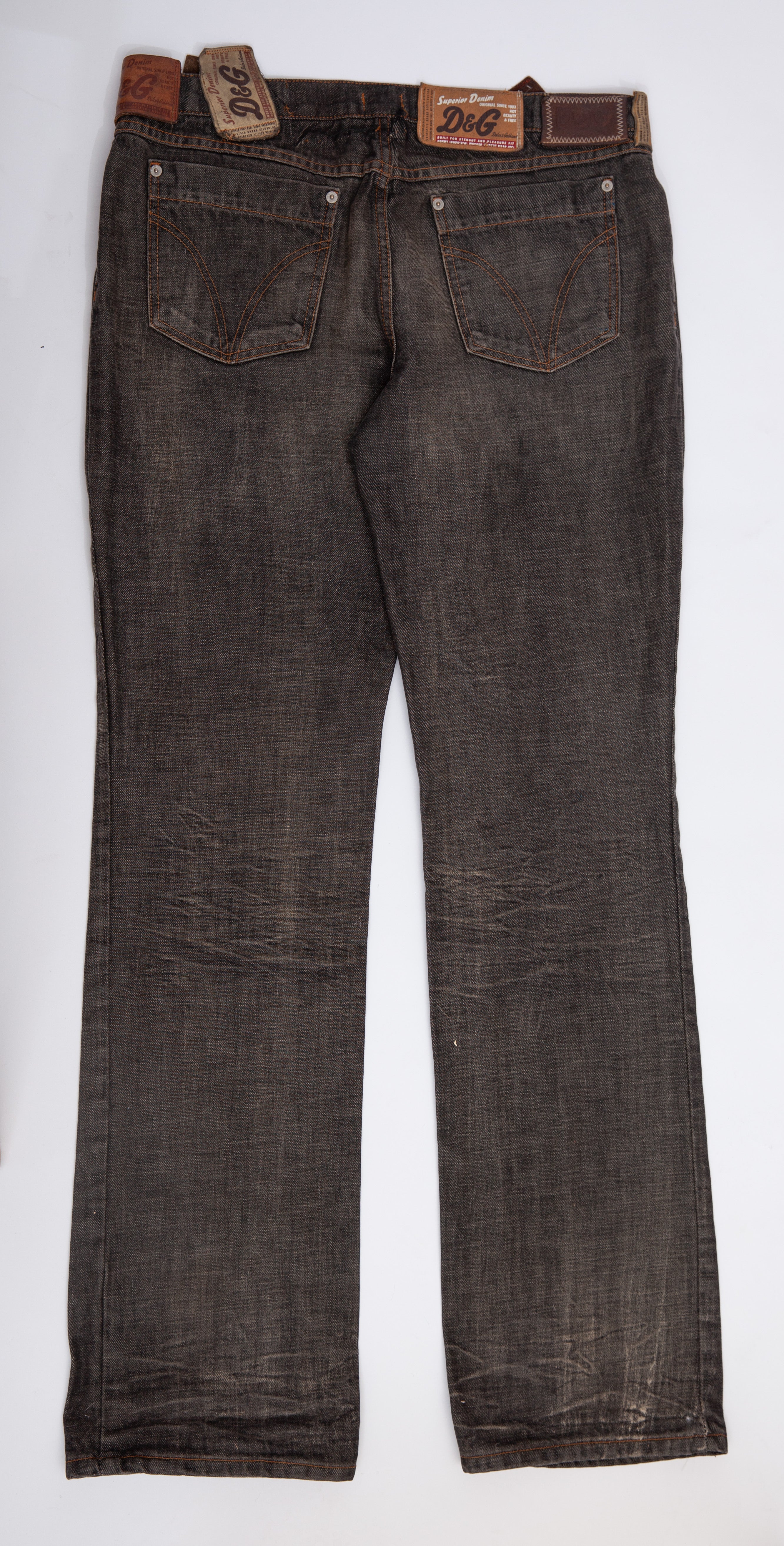 Dolce & Gabbana D&G “10 Tags” Raw Grey Denim Jeans