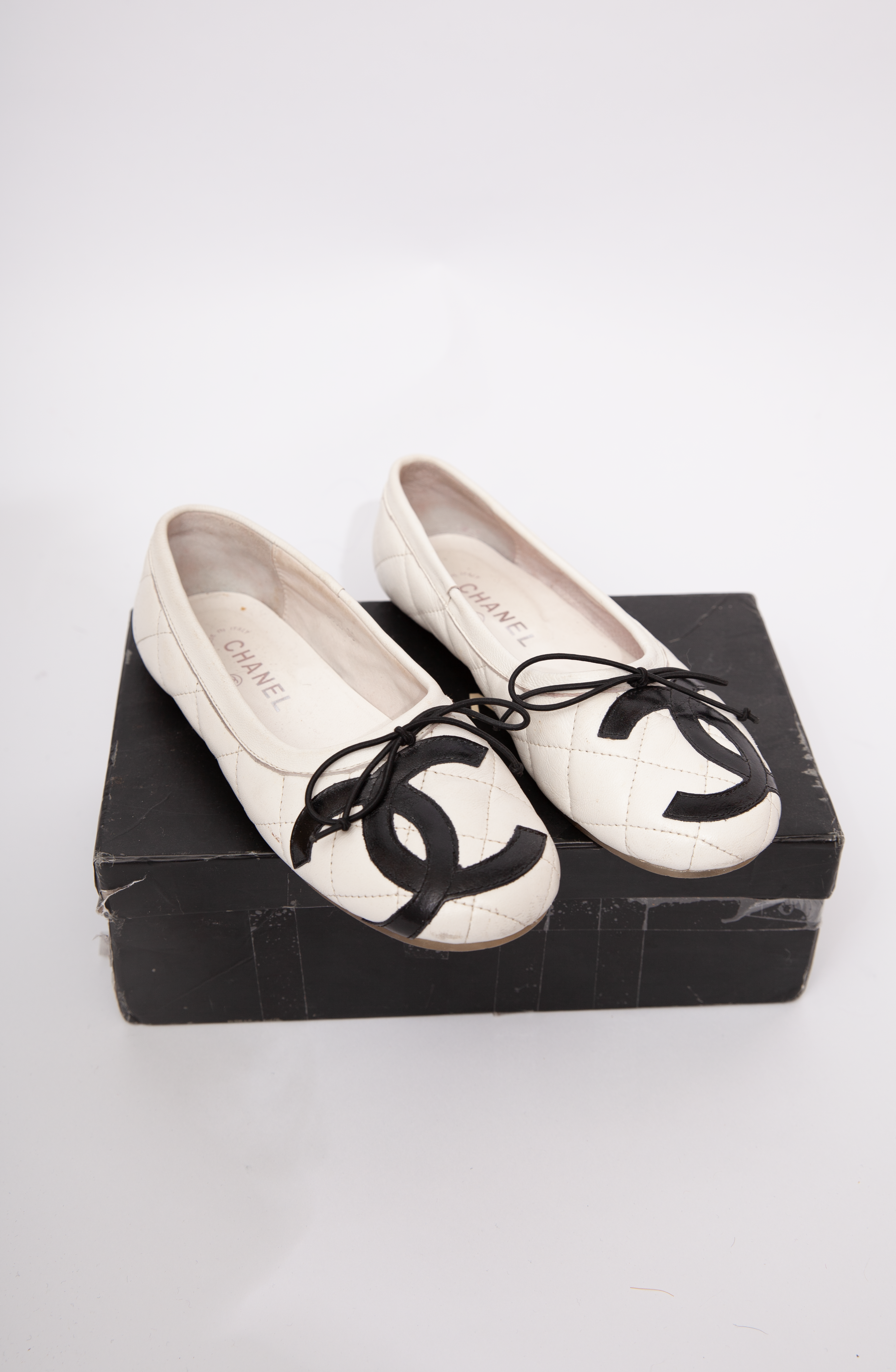 Chanel Cambon Quilted Ballet Flats