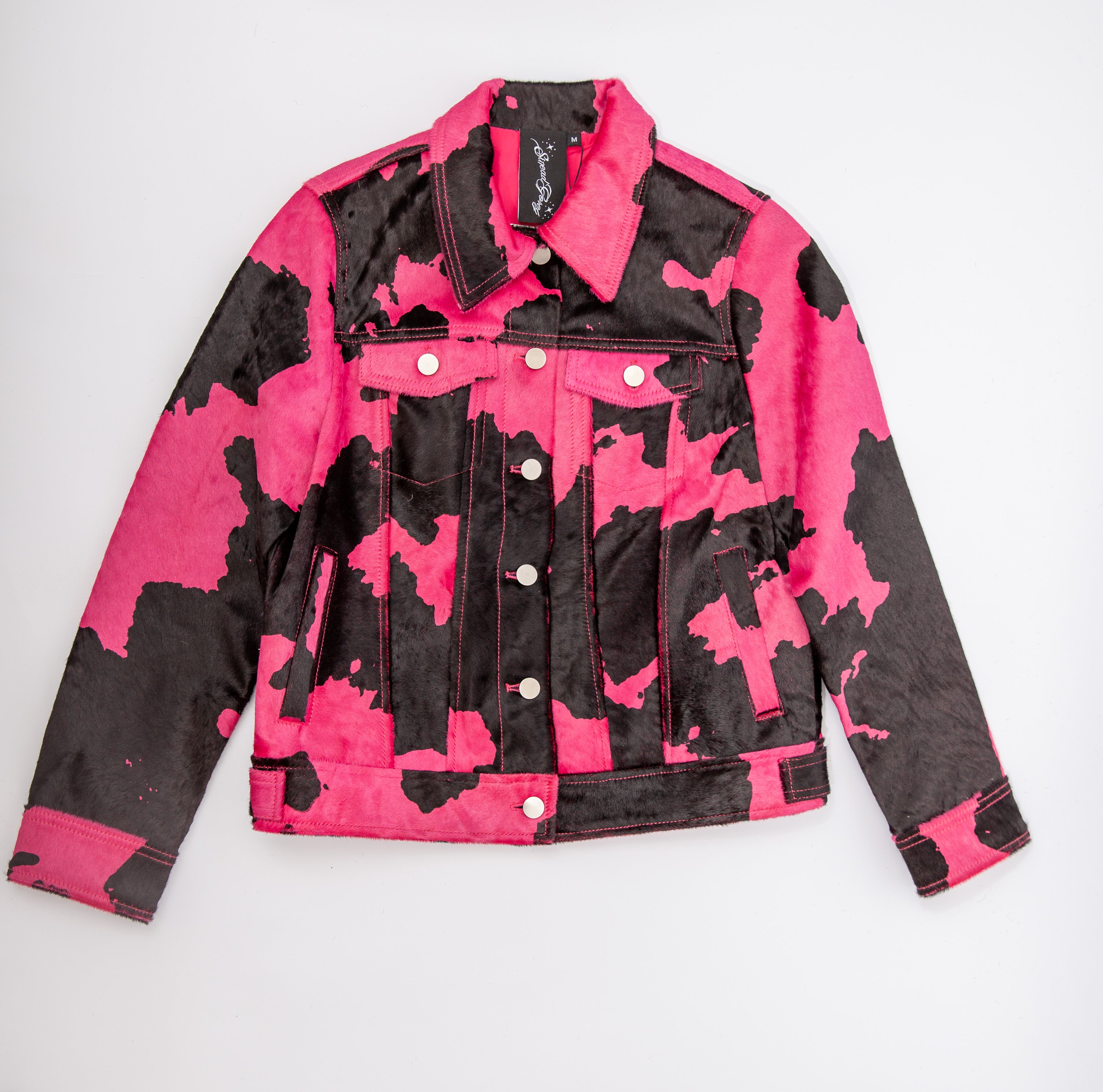 Sinead Gorey Faux Cow Hide Pink Jacket