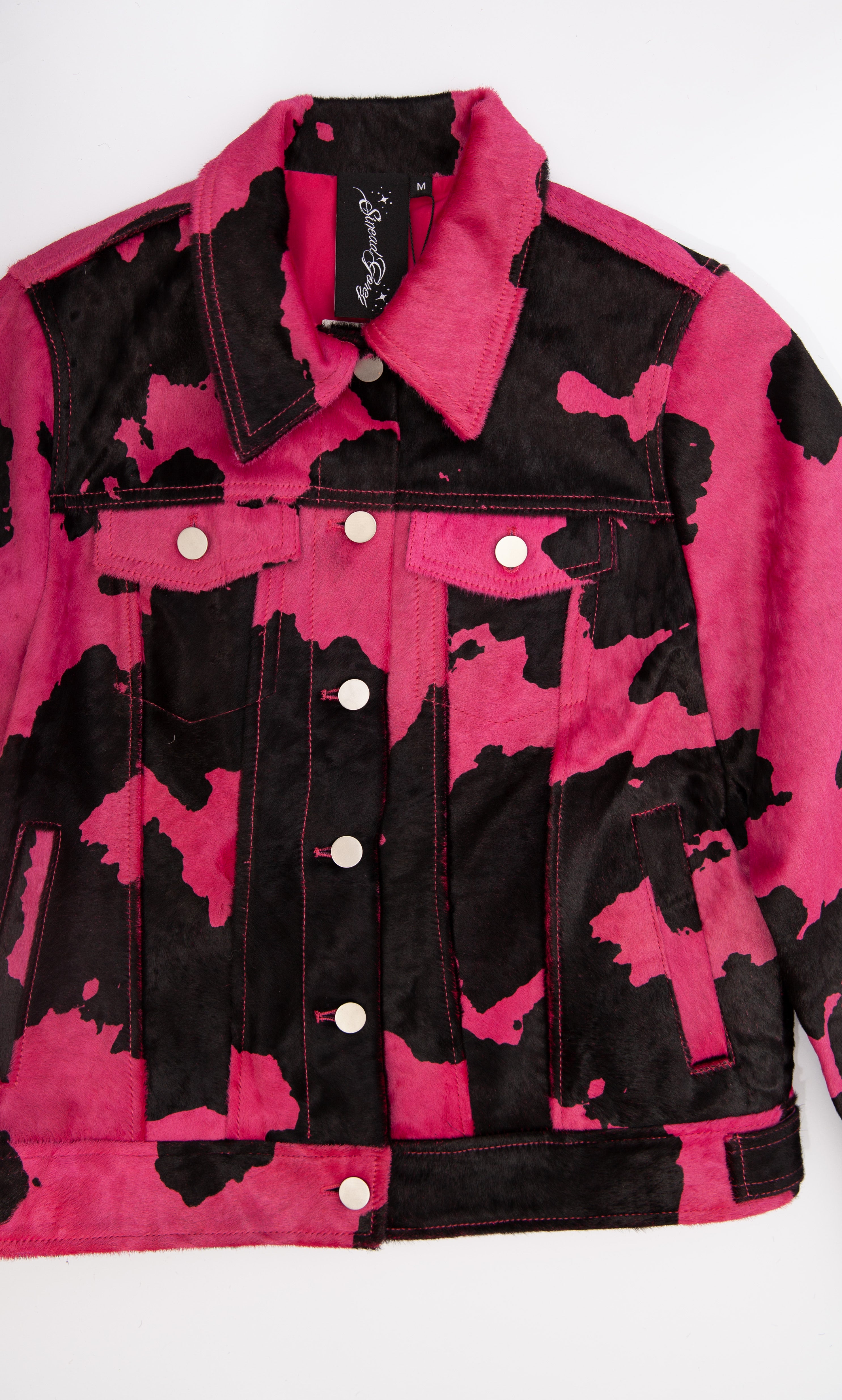 Sinead Gorey Faux Cow Hide Pink Jacket