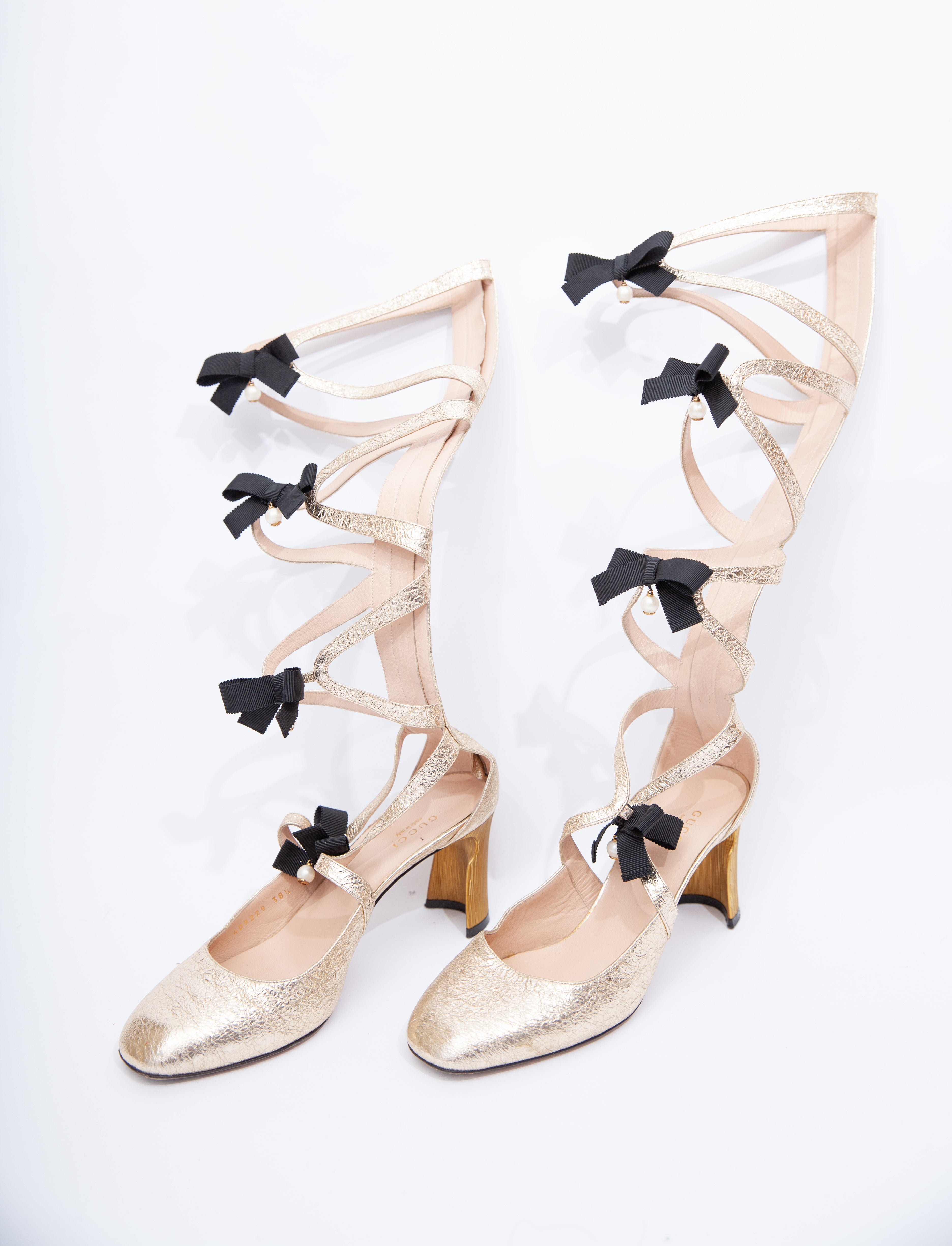 Gucci Gold Heels