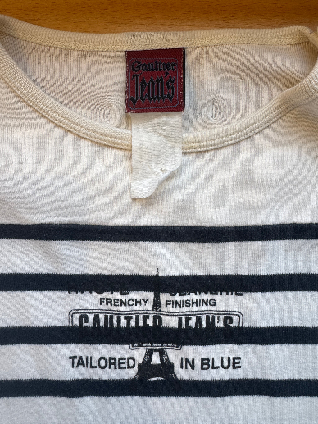 Vintage Jean-Paul Gaultier Striped Knit T-Shirt Top