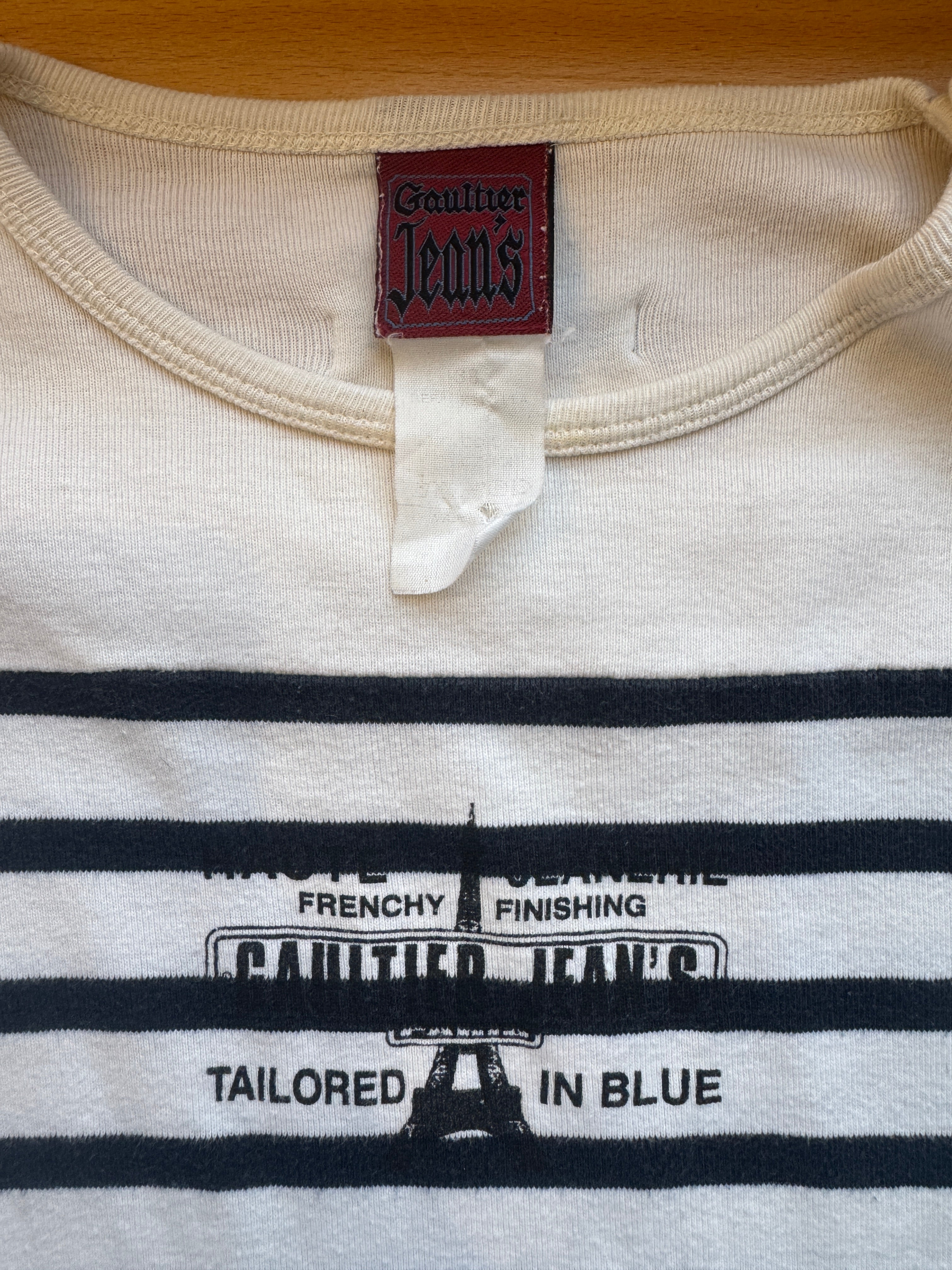 Vintage Jean-Paul Gaultier Striped Knit T-Shirt Top