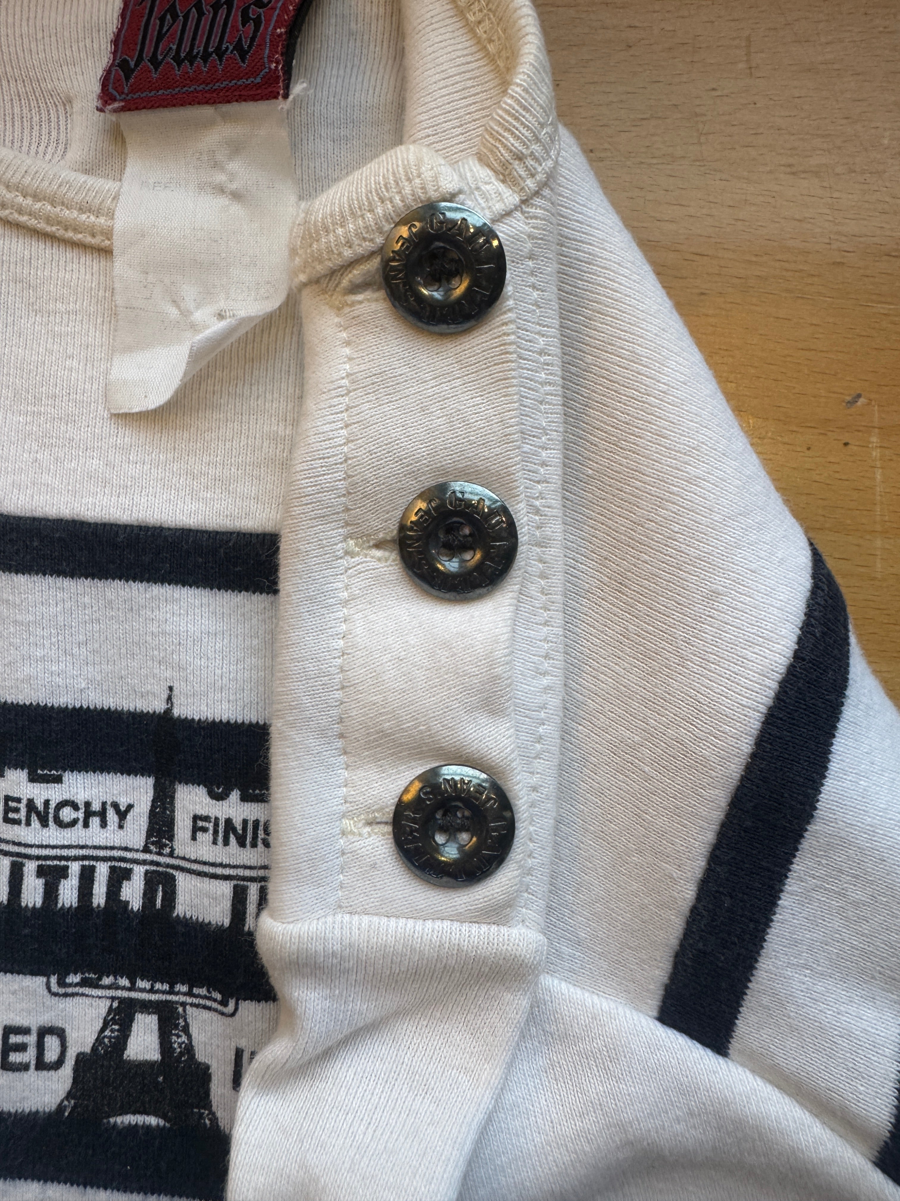 Vintage Jean-Paul Gaultier Striped Knit T-Shirt Top